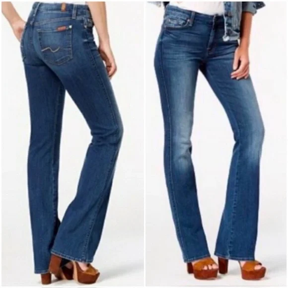 7 For All Mankind Low Rise Original Bootcut
Jeans Women's 28 - Picture 1 of 13